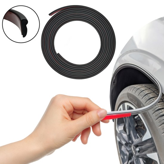 Wheel Well Molding Pack; 18' Roll 1/2” Wide, 3/16”